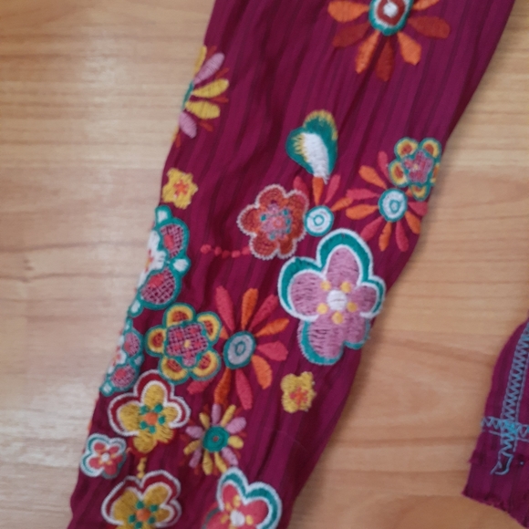 Johnny Was 3J Workshop Floral Embroidered Shirt Small - Picture 7 of 8